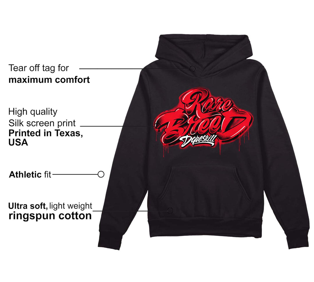 Red Thunder 4s DopeSkill Hoodie Sweatshirt Rare Breed Type Graphic