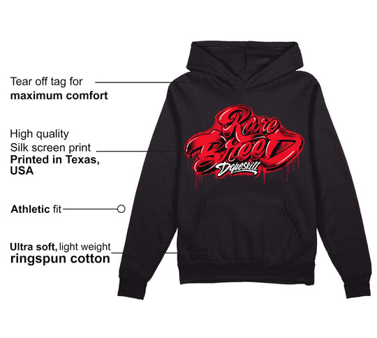 Red Thunder 4s DopeSkill Hoodie Sweatshirt Rare Breed Type Graphic