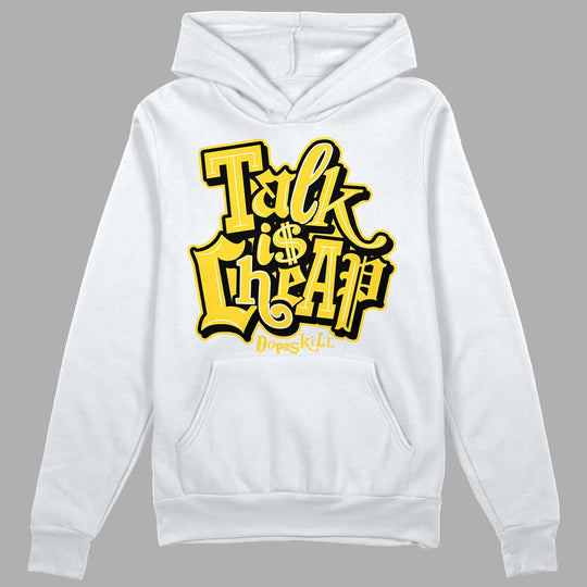 Black Tour Yellow AJ 4 Thunder DopeSkill Hoodie Sweatshirt Talk Is Chip Graphic