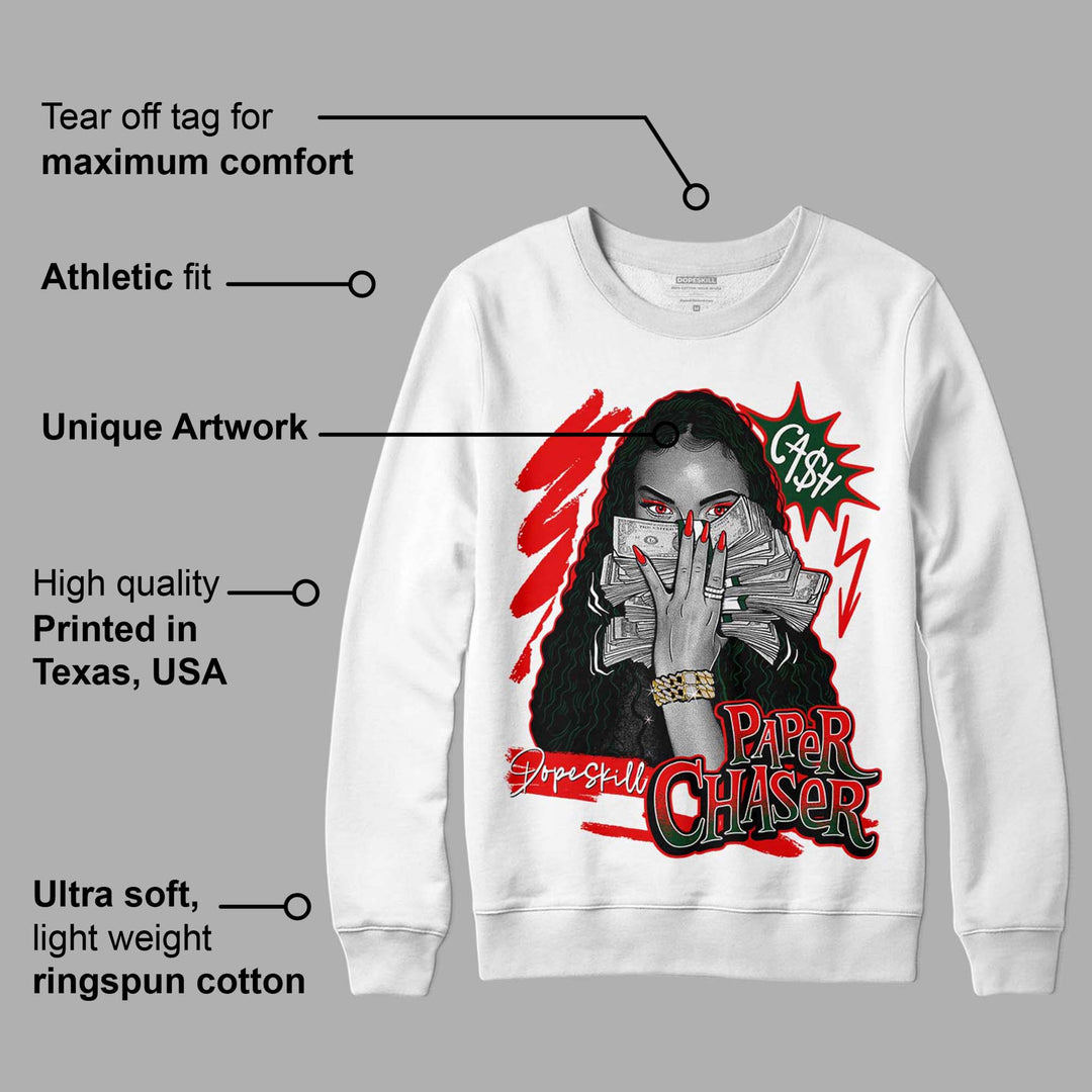 White Fire Red 2s DopeSkill Sweatshirt NPC Graphic