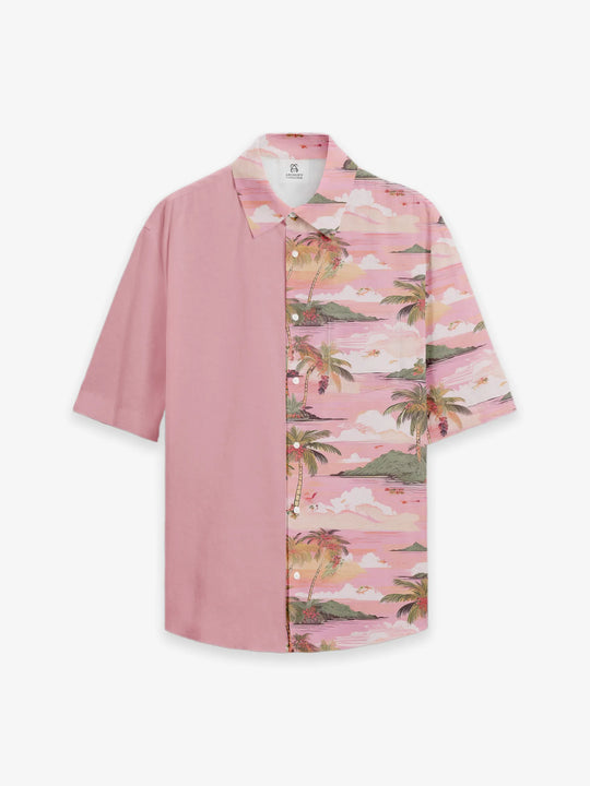 Breezy Hawaiian Short-Sleeve Shirt in Lagoon Escape