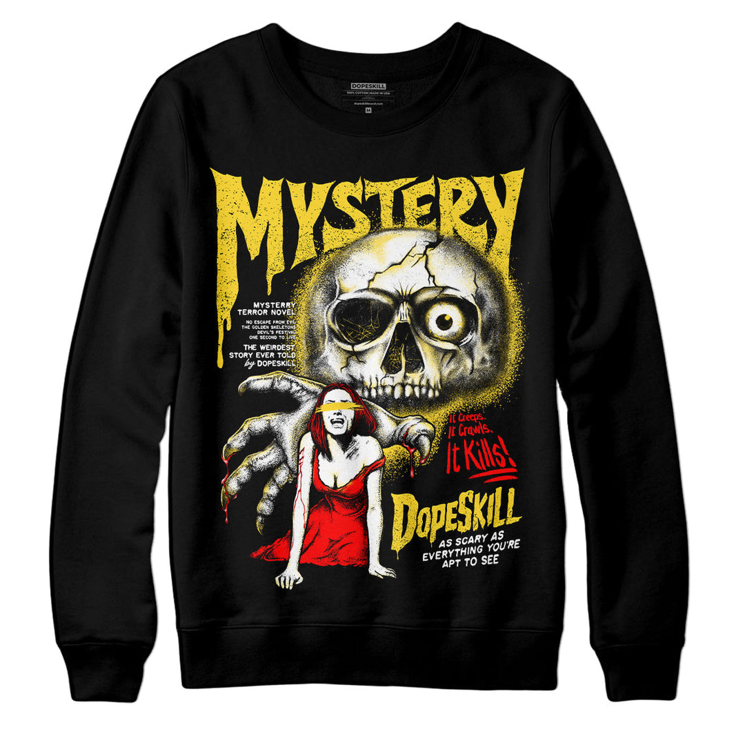 Black Tour Yellow AJ 4 Thunder DopeSkill Sweatshirt Mystery Ghostly Grasp Graphic