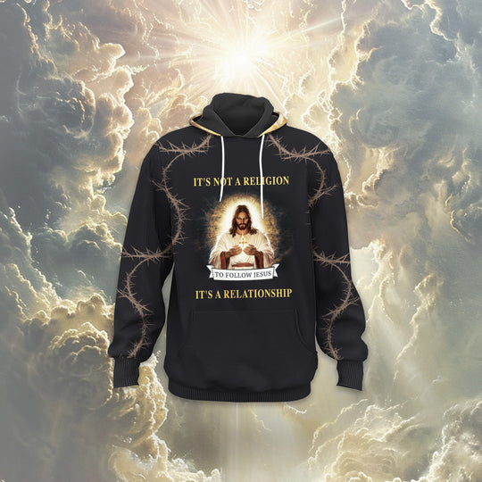 "God is My Life" Eco-friendly All-Over Print Unisex Pullover Hoodie