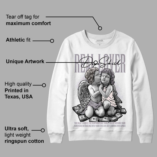 Cement Grey 2s DopeSkill Sweatshirt Real Lover Graphic