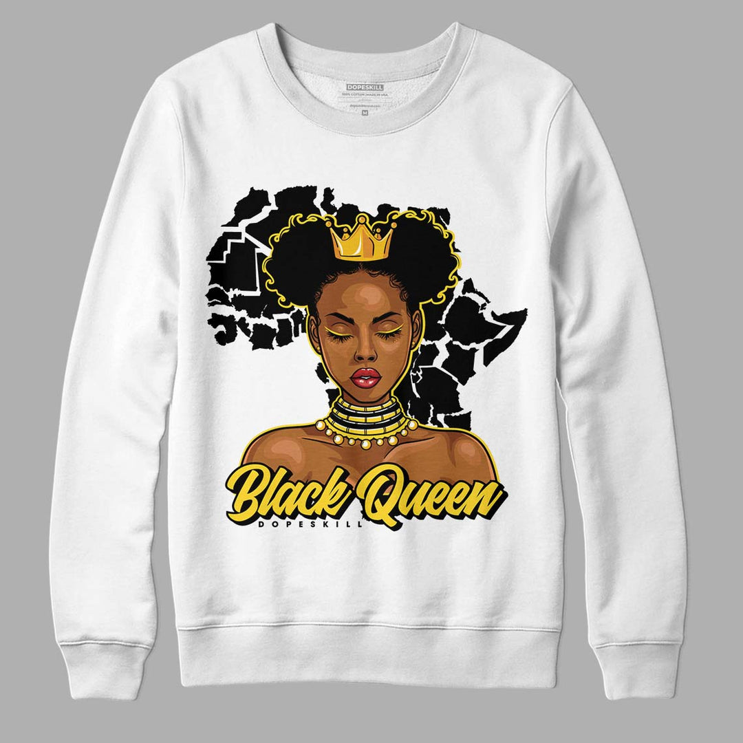 Black Tour Yellow AJ 4 Thunder DopeSkill Sweatshirt Black Queen Graphic