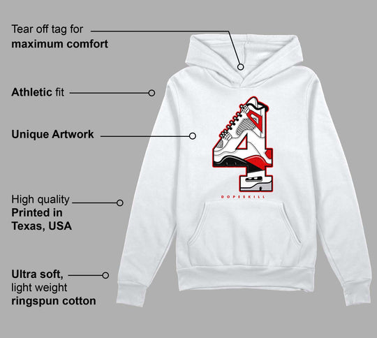 Red Cement 4S DopeSkill Hoodie Sweatshirt No.4 Graphic