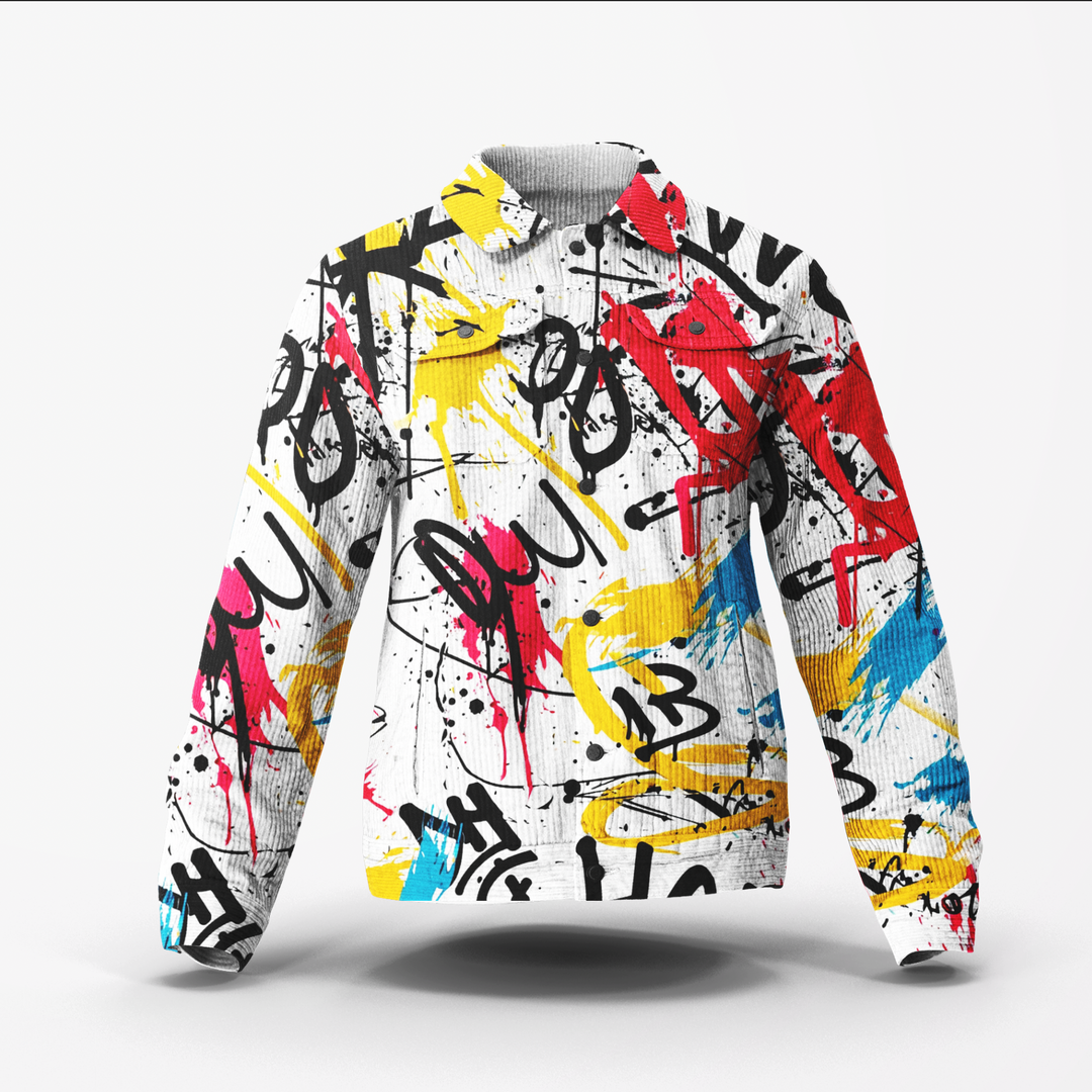 All-Over Print Unisex Lapel Jacket | 245GSM Cotton