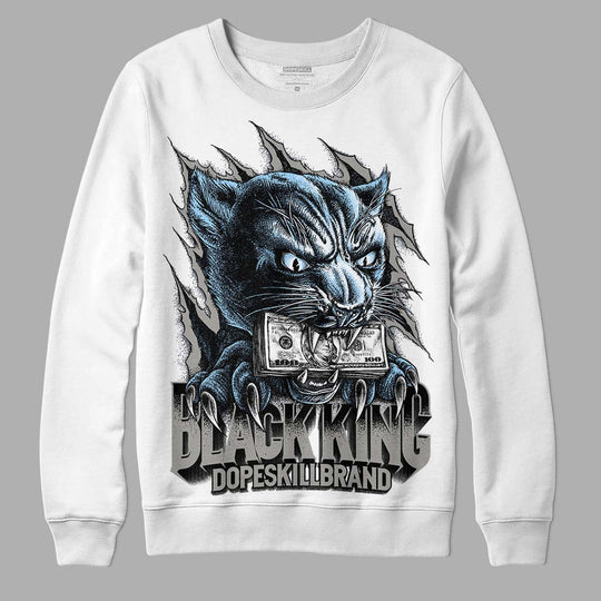 Cool Grey 6s DopeSkill Sweatshirt Black King Graphic