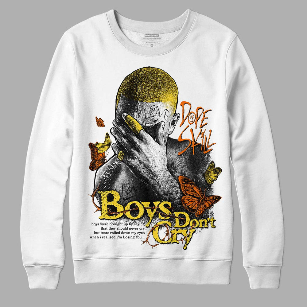 Black Tour Yellow AJ 4 Thunder DopeSkill Sweatshirt Boys Don't Cry Graphic