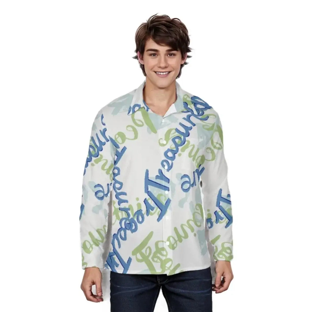 Print Men's Long Sleeve Shirt Hawaii Style Summer Beach Shirts - Archiify