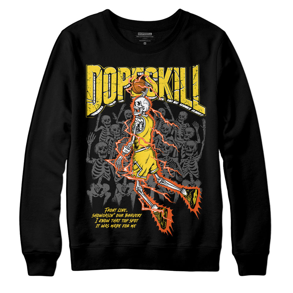 Black Tour Yellow AJ 4 Thunder DopeSkill Sweatshirt Thunder Dunk Graphic