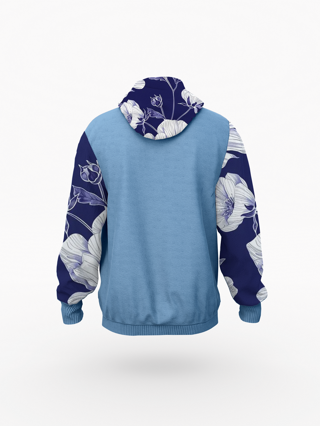 Blue Print Men's Raglan Pullover Hoodie