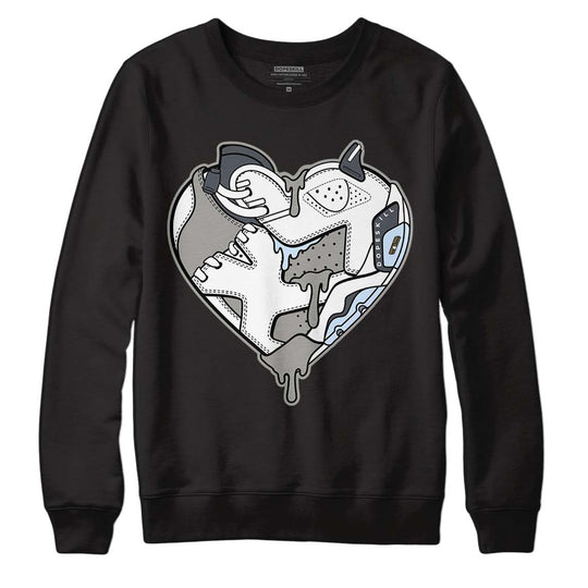 Cool Grey 6s DopeSkill Sweatshirt Heart AJ 6 Graphic