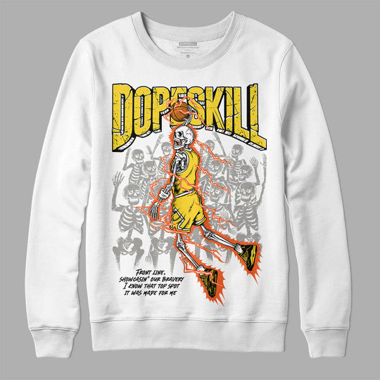 Black Tour Yellow AJ 4 Thunder DopeSkill Sweatshirt Thunder Dunk Graphic