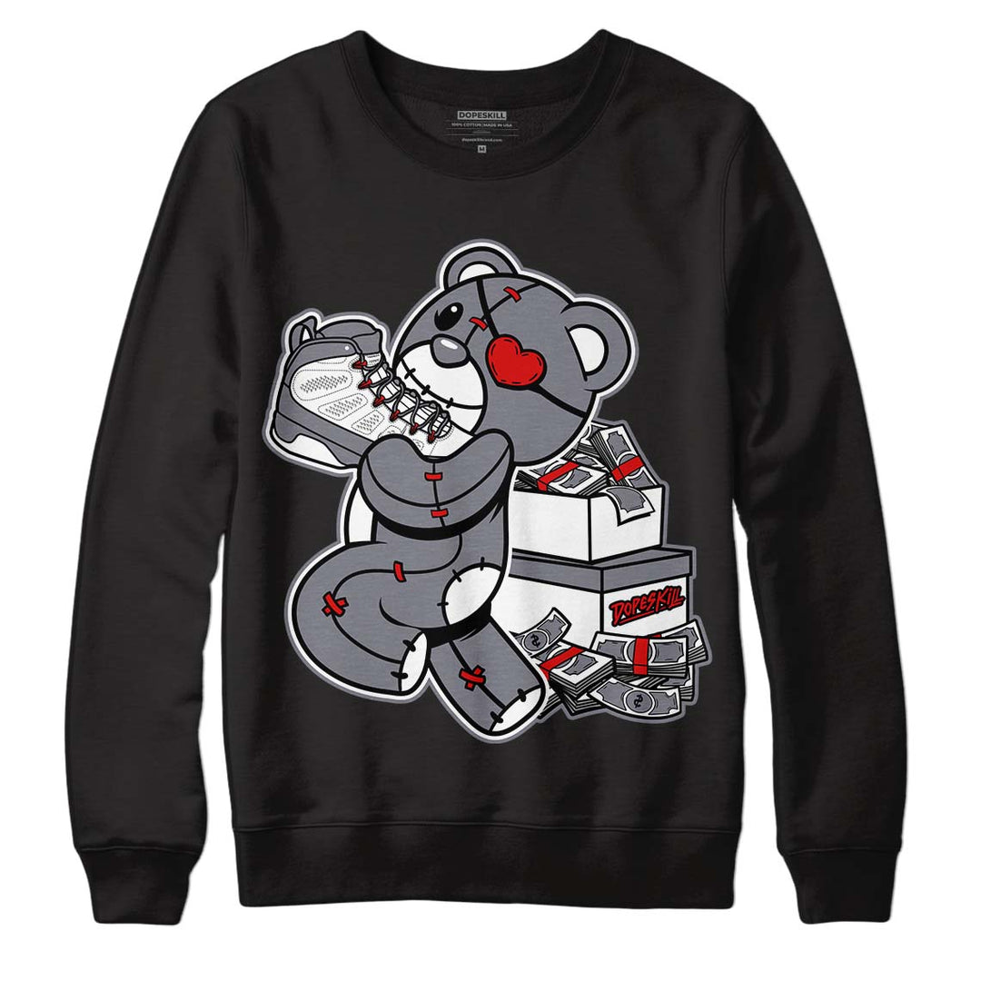 Fire Red 9s DopeSkill Sweatshirt Bear Steals Sneaker Graphic