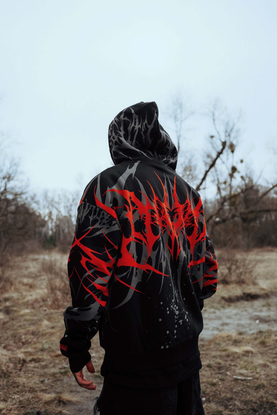 Eternal Conquest - Heavy Oversized Hoodie (Red) 400GSM