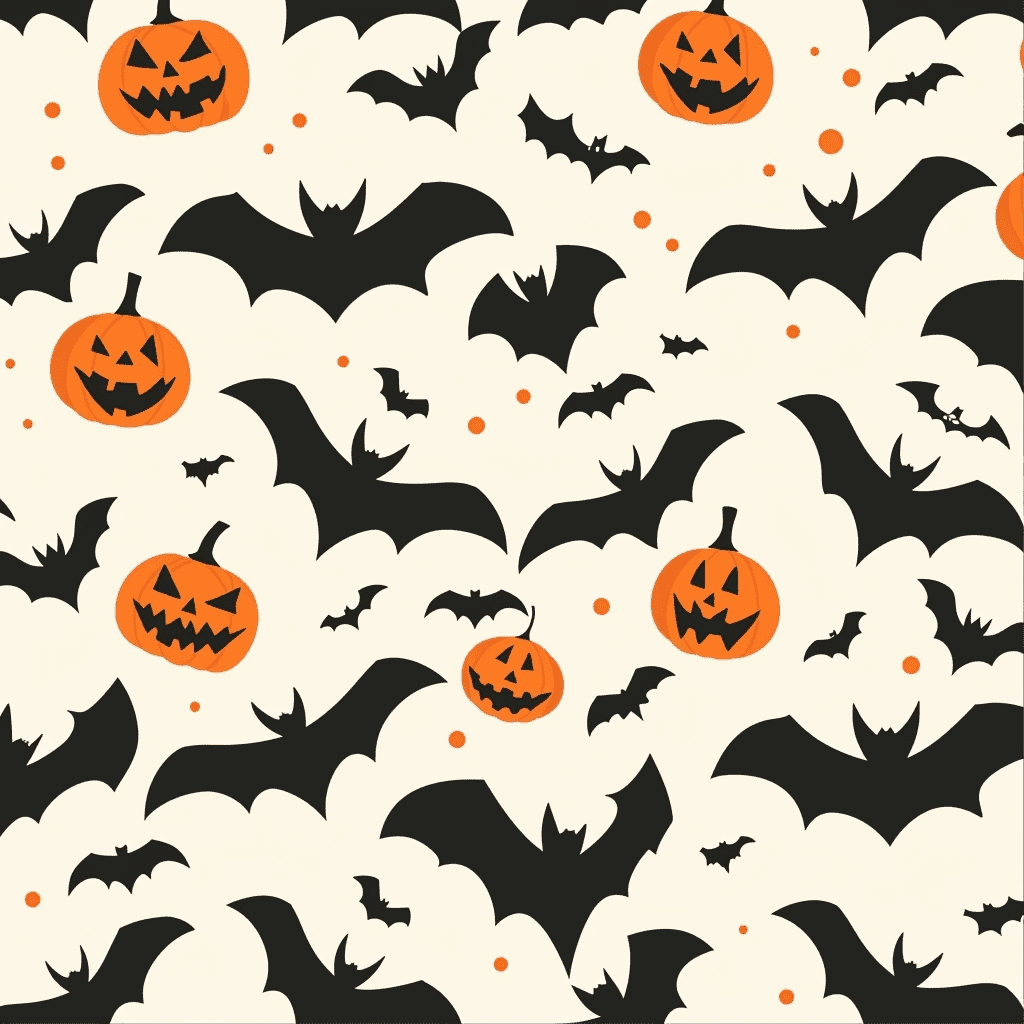 Bat Pumpkin Print Women's Hoodie