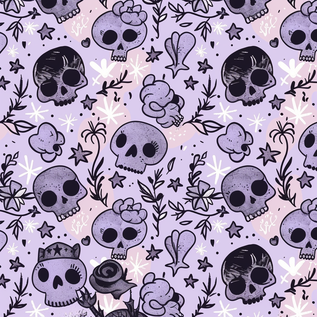 Women's Cute Skull Print Hoodie