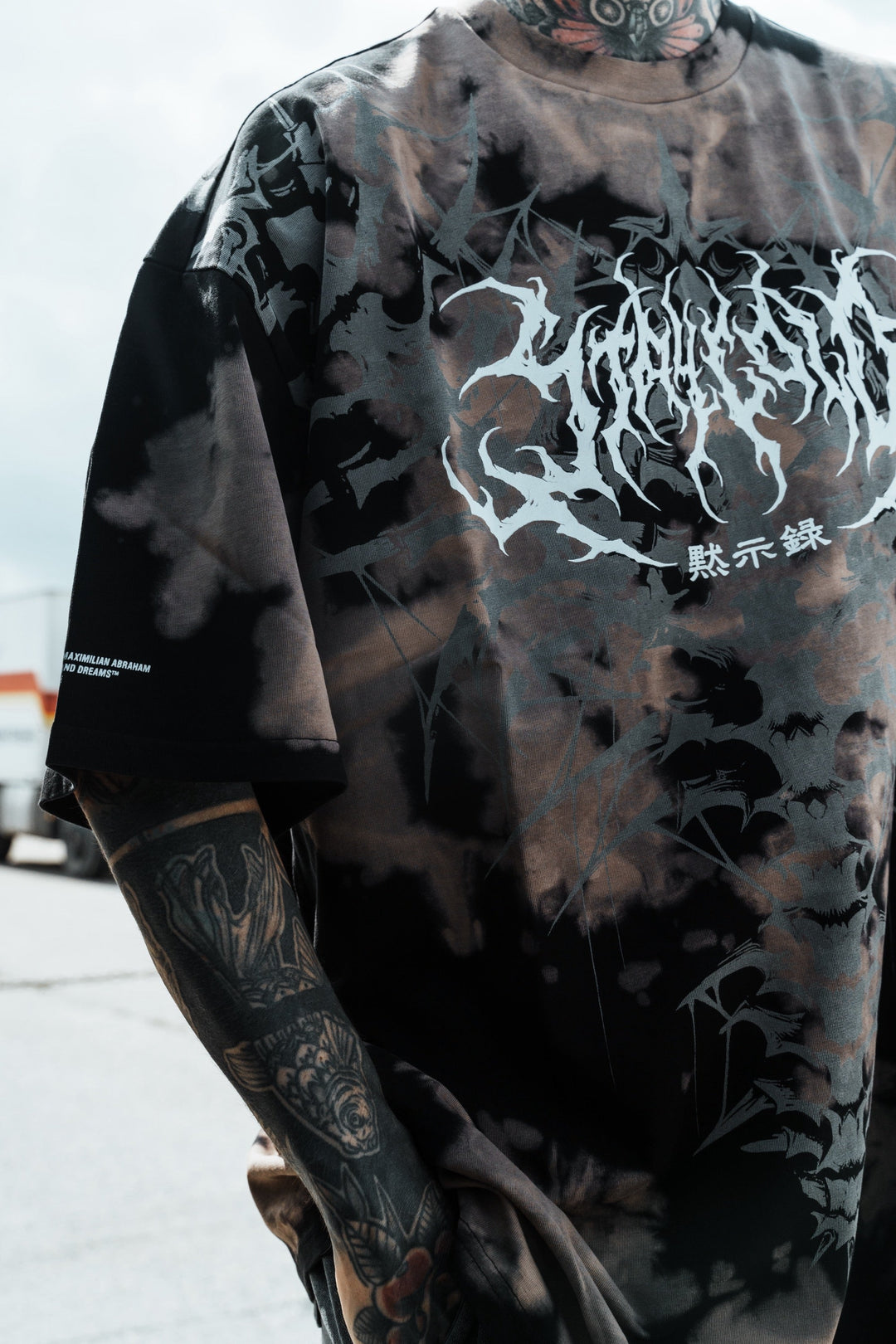 Nocturnal Lifelines (Bleached) - Heavy Oversized Tee 250GSM