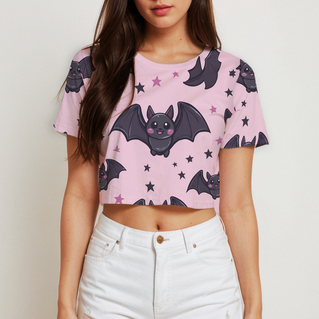 All-Over Print Women's Cropped T-shirt | 190GSM Cotton