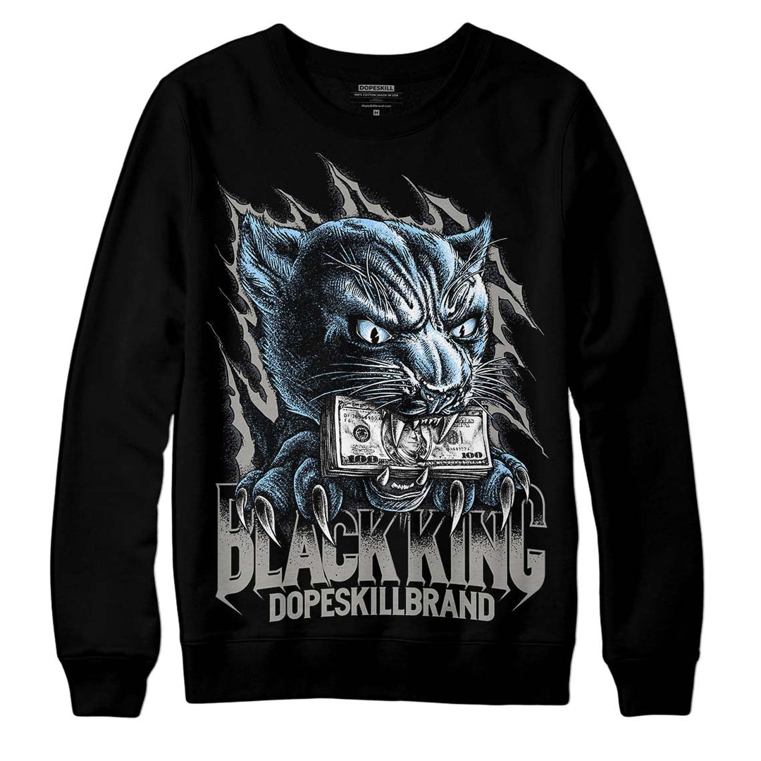 Cool Grey 6s DopeSkill Sweatshirt Black King Graphic