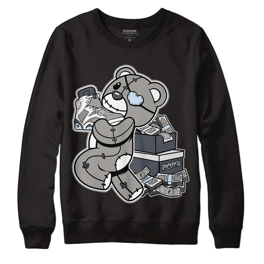 Cool Grey 6s DopeSkill Sweatshirt Bear Steals Sneaker Graphic