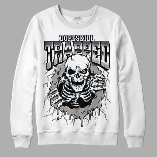 Cool Grey 6s DopeSkill Sweatshirt Trapped Halloween Graphic