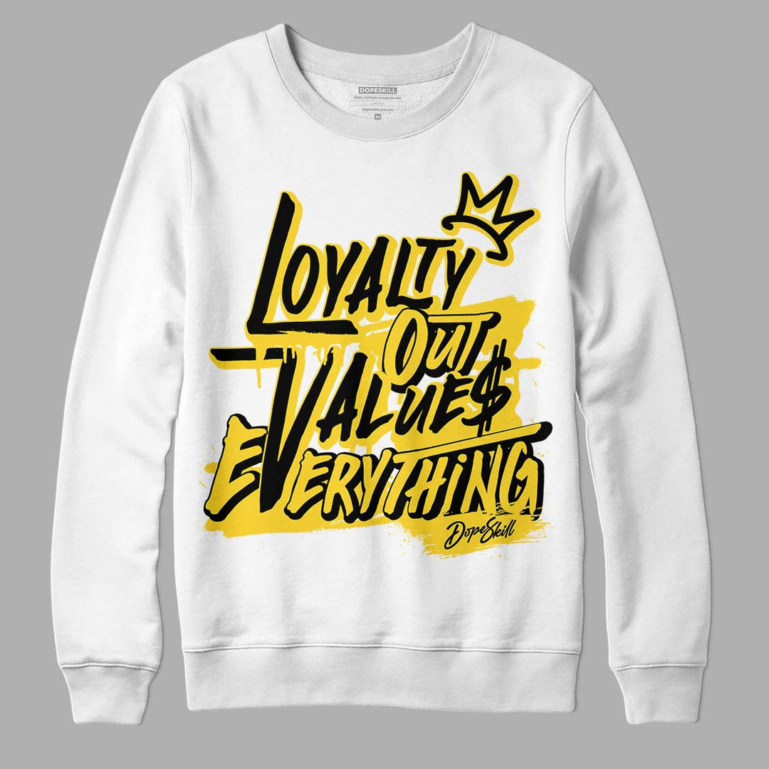 Black Tour Yellow AJ 4 Thunder DopeSkill Sweatshirt LOVE Graphic