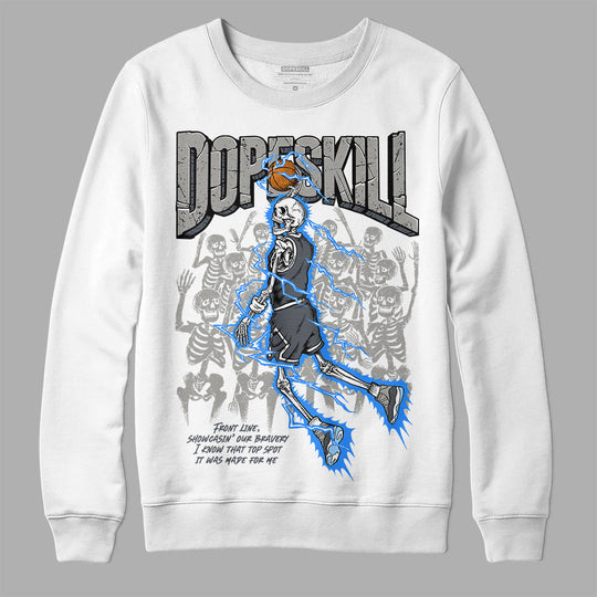 Cool Grey 11s DopeSkill Sweatshirt Thunder Dunk Graphic