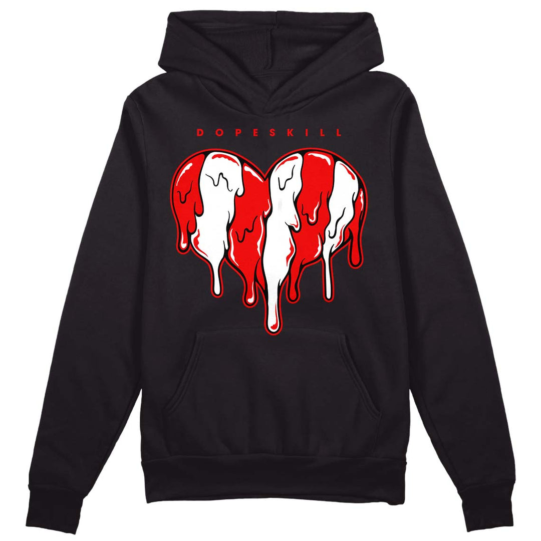 Cherry 11s DopeSkill Hoodie Sweatshirt Slime Drip Heart Graphic