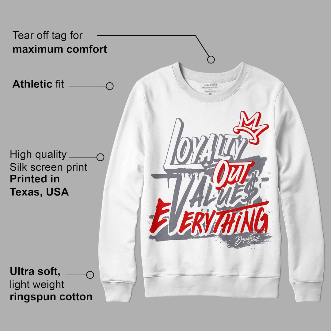 Fire Red 9s DopeSkill Sweatshirt LOVE Graphic