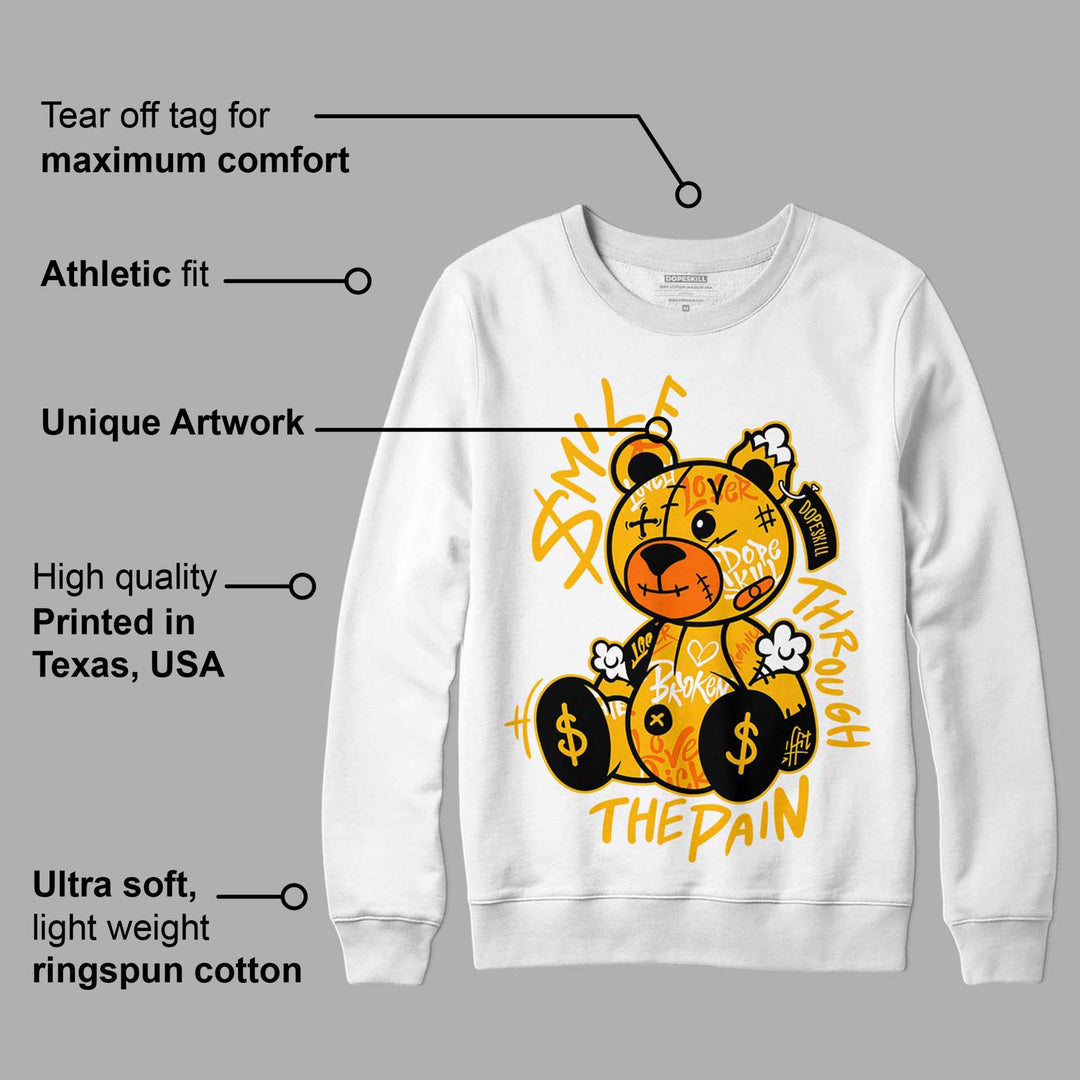 AJ 13 Del Sol DopeSkill Sweatshirt Smile Through The Pain Graphic