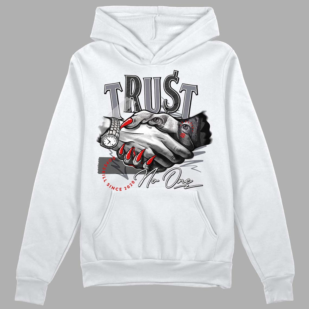 Fire Red 9s DopeSkill Hoodie Sweatshirt Trust No One Graphic