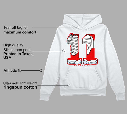 Cherry 11s DopeSkill Hoodie Sweatshirt No.11 Graphic