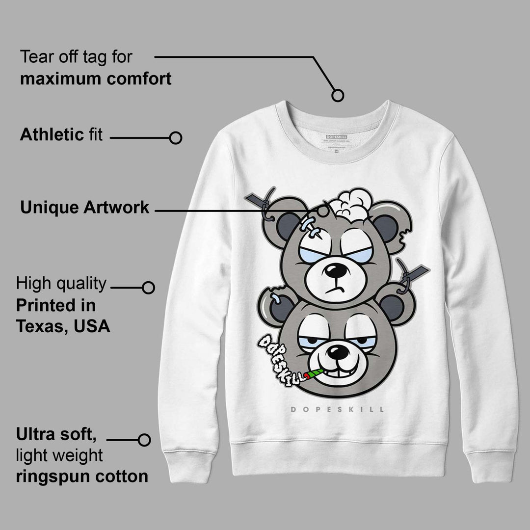 Cool Grey 6s DopeSkill Sweatshirt New Double Bear Graphic