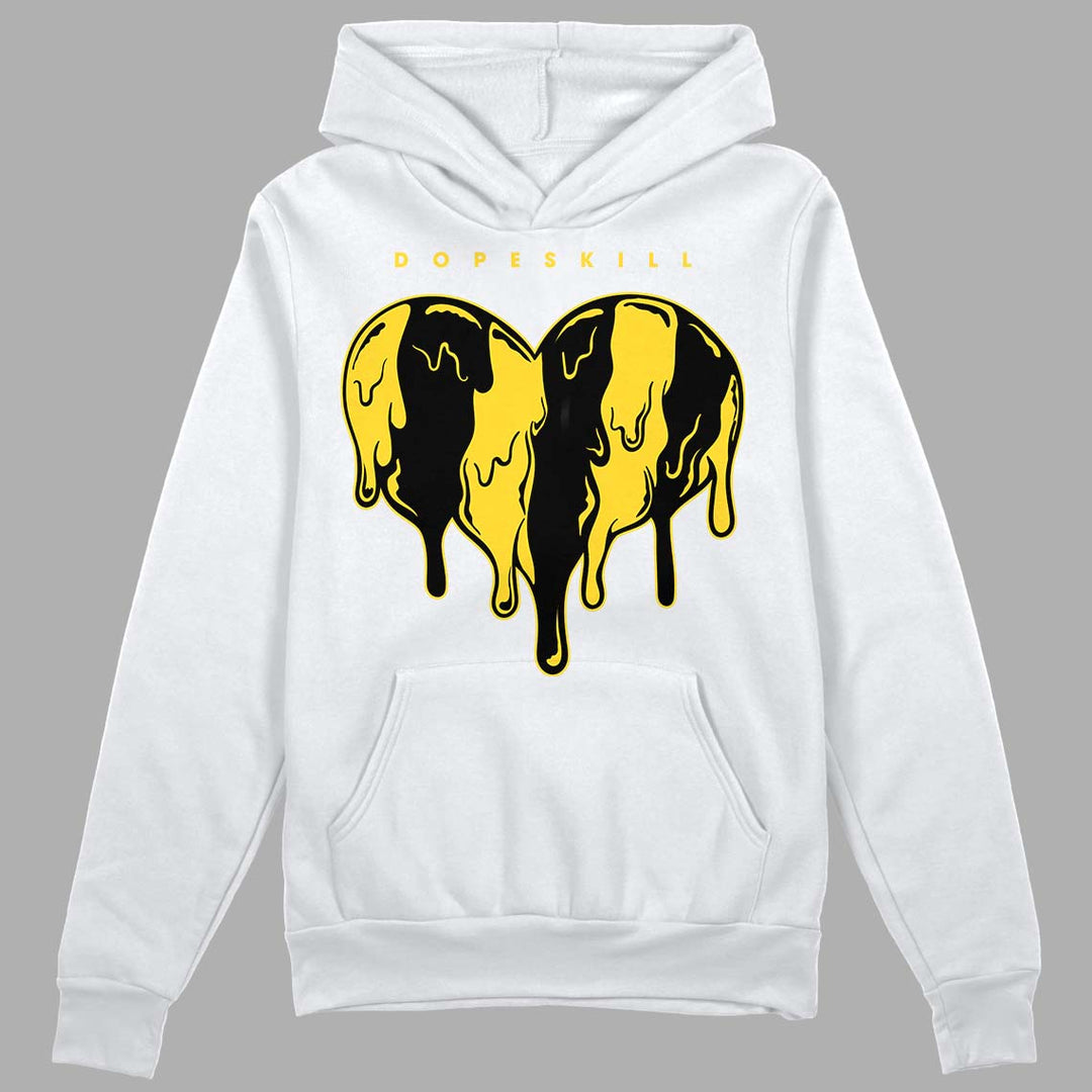 Black Tour Yellow AJ 4 Thunder DopeSkill Hoodie Sweatshirt Slime Drip Heart Graphic