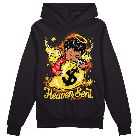 Black Tour Yellow AJ 4 Thunder DopeSkill Hoodie Sweatshirt Heaven Sent Graphic