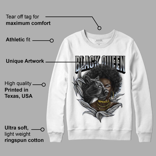 Cool Grey 6s DopeSkill Sweatshirt New Black Queen Graphic