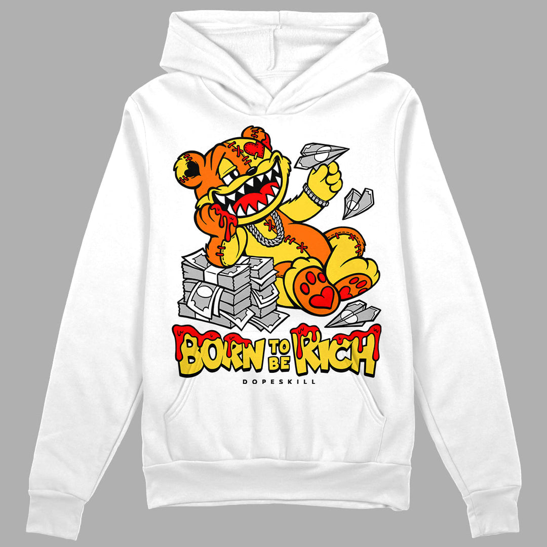 Black Tour Yellow AJ 4 Thunder DopeSkill Hoodie Sweatshirt Born To Be Rich Graphic