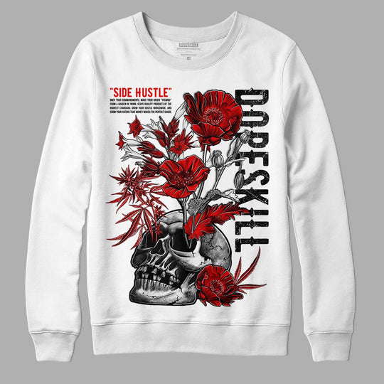 Red Cement 4S DopeSkill Sweatshirt Side Hustle Graphic