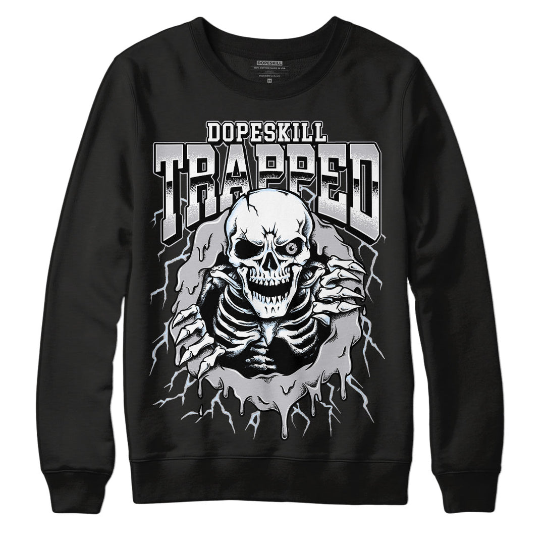 Cement Grey 11s DopeSkill Sweatshirt Trapped Halloween Graphic