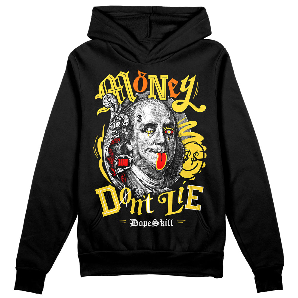 Black Tour Yellow AJ 4 Thunder DopeSkill Hoodie Sweatshirt Money Don't Lie Graphic