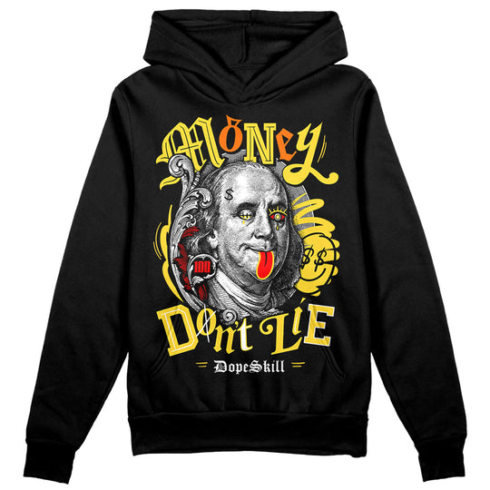 Black Tour Yellow AJ 4 Thunder DopeSkill Hoodie Sweatshirt Money Don't Lie Graphic