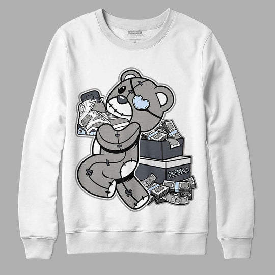 Cool Grey 6s DopeSkill Sweatshirt Bear Steals Sneaker Graphic