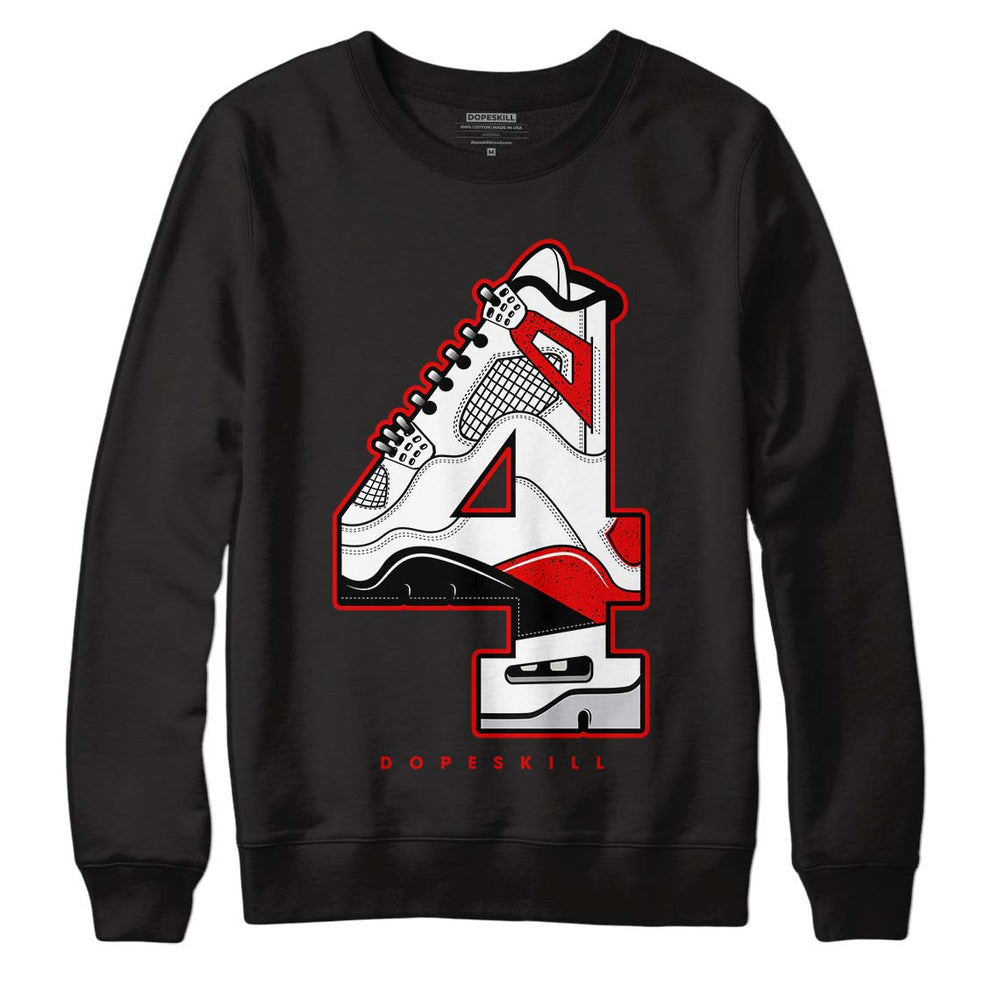 Red Cement 4S DopeSkill Sweatshirt No.4 Graphic