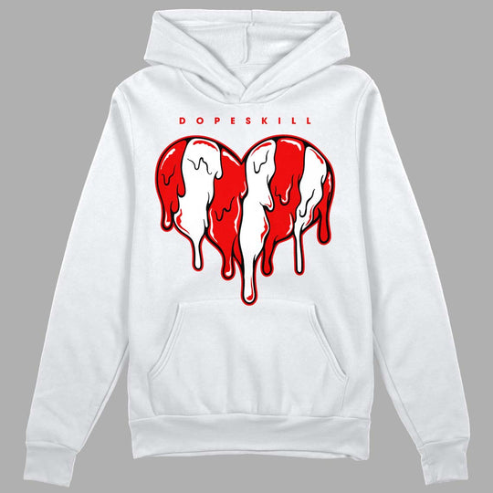 Cherry 11s DopeSkill Hoodie Sweatshirt Slime Drip Heart Graphic