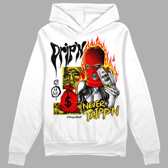 Black Tour Yellow AJ 4 Thunder DopeSkill Hoodie Sweatshirt Drip'n Never Tripp'n Graphic