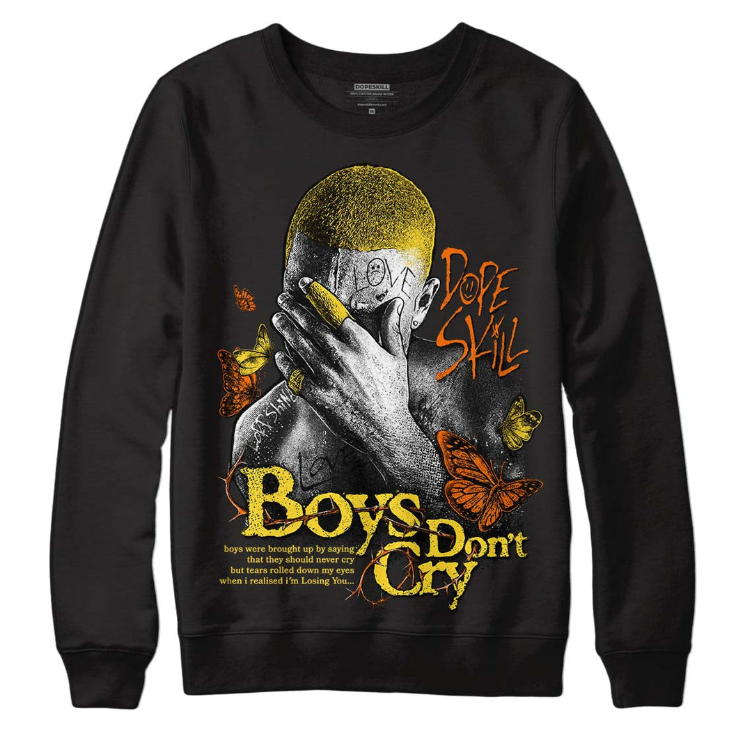 Black Tour Yellow AJ 4 Thunder DopeSkill Sweatshirt Boys Don't Cry Graphic