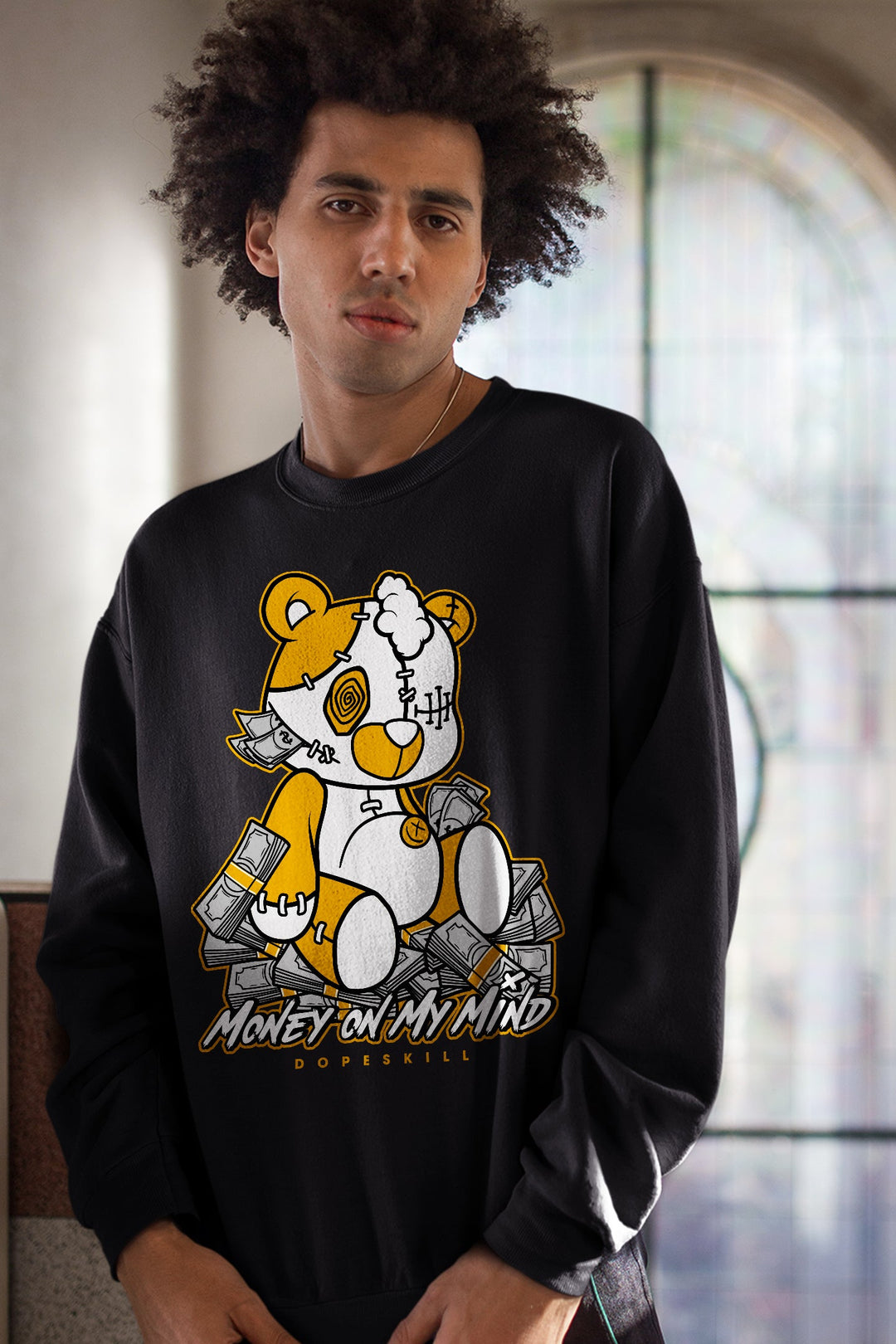 AJ 13 Del Sol DopeSkill Sweatshirt MOMM Bear Graphic