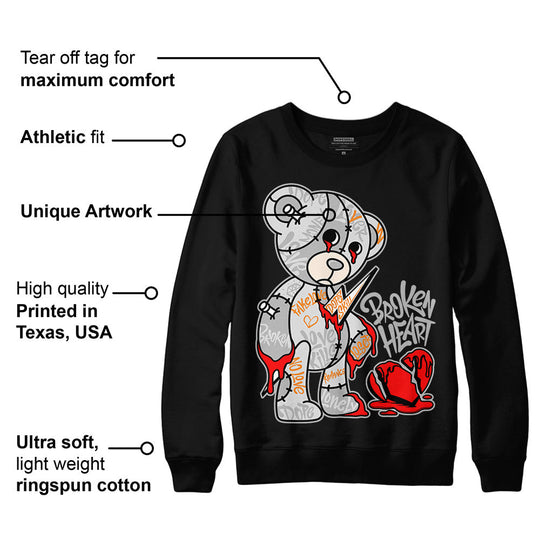 Dunk Cool Grey DopeSkill Sweatshirt Broken Heart Graphic